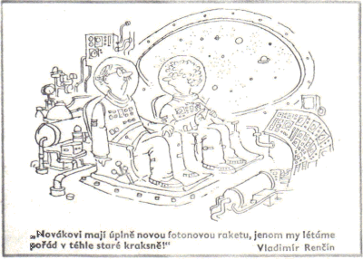 Kreslen vtip: Novkovi maj pln novou fotonovou raketu, jenom my ltme pod v thle star kraksn!